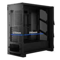 DRAGOS AIR  4x12CM ARGB FAN ATX USB3.0 + TYPE C SİYAH GAMING KASA PSU-YOK